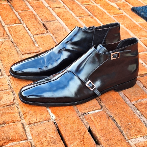 PRADA Double Monkstrap Ankle Boots (Mens Size 9.5 - Read description below) - Picture 5 of 16